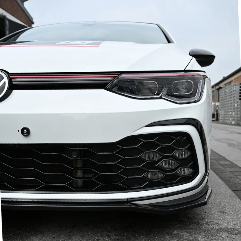 Kühlergrill Gitter Wabengrill Hochglanz Schwarz für Golf 8 GTI / Clubsport
