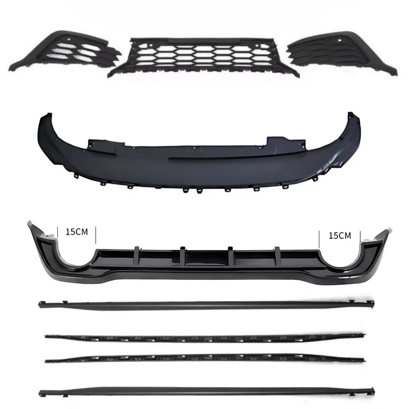 Bodykit Hochglanz Schwarz für Golf 8 GTI Clubsport
