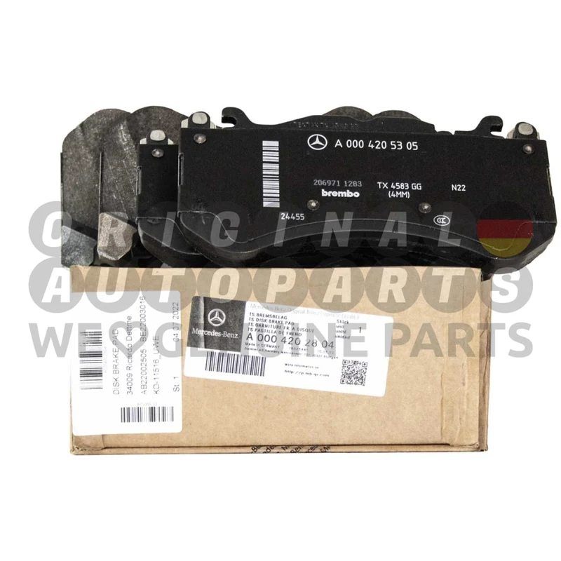 Genuine Mercedes-Benz AMG Brake Pads Set front GT 190 290 E63 W213 GLC63s W253 A0004202804 A 000 420 28 04