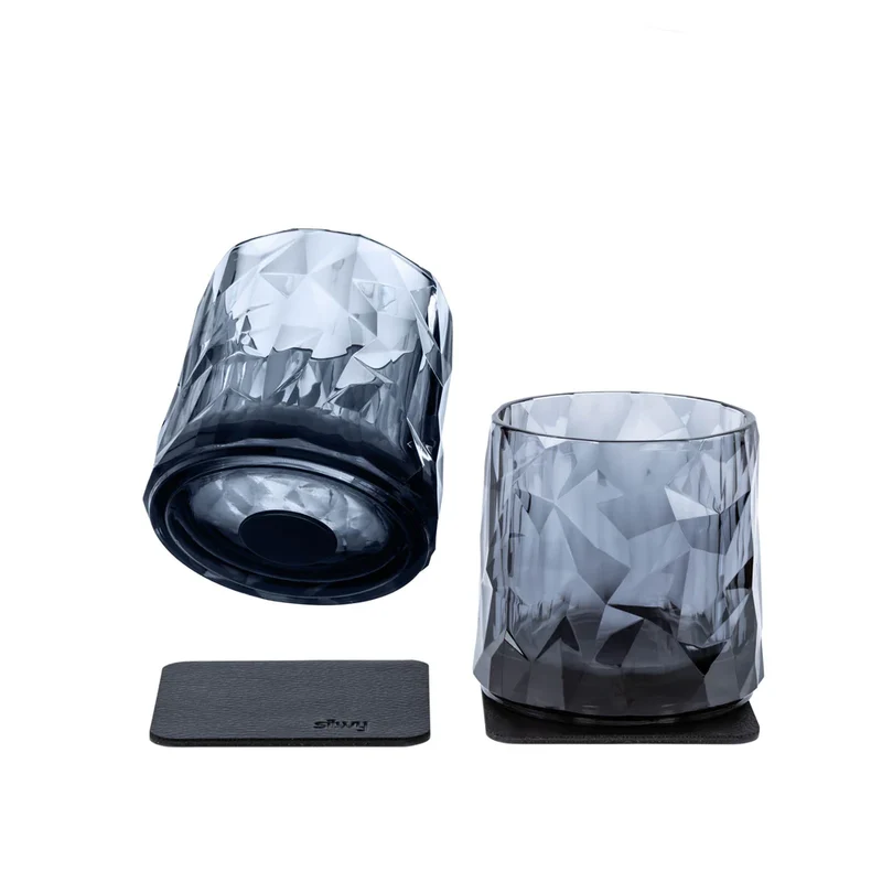 Magnet-Kunststoffgläser TUMBLER GREY – die sichere und stilvolle Lösung für unterwegs