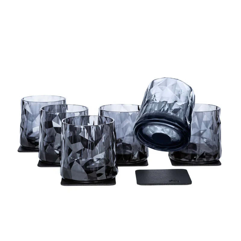 Magnet-Kunststoffgläser TUMBLER GREY – die sichere und stilvolle Lösung für unterwegs