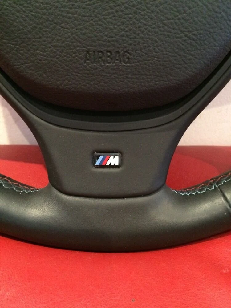 BMW F10 M5 F12 M6 F01 SPORTLENKRAD LENKRADHEIZUNG LEDER LENKRAD BLAU ROTE NÄHTE