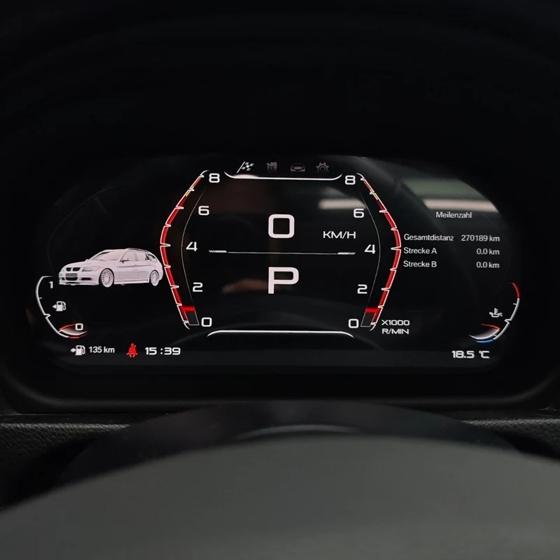 Digitaler Tacho für BMW 3er E90, E91, E92, E93