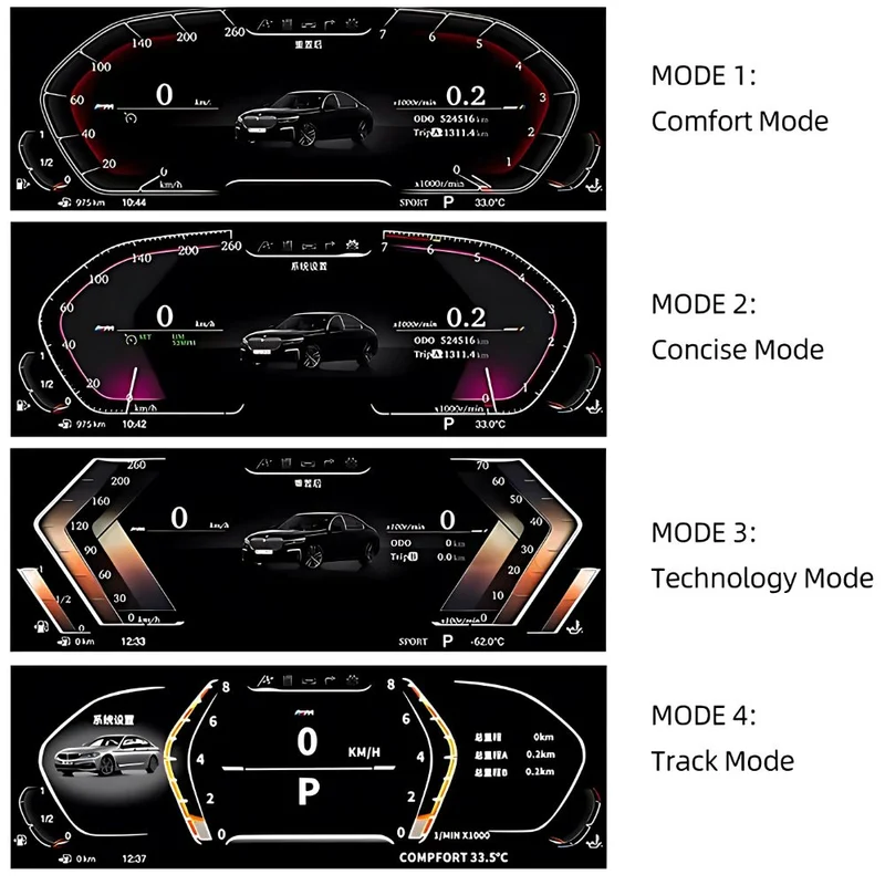 Digitaler Tacho für BMW X5 E70, E71
