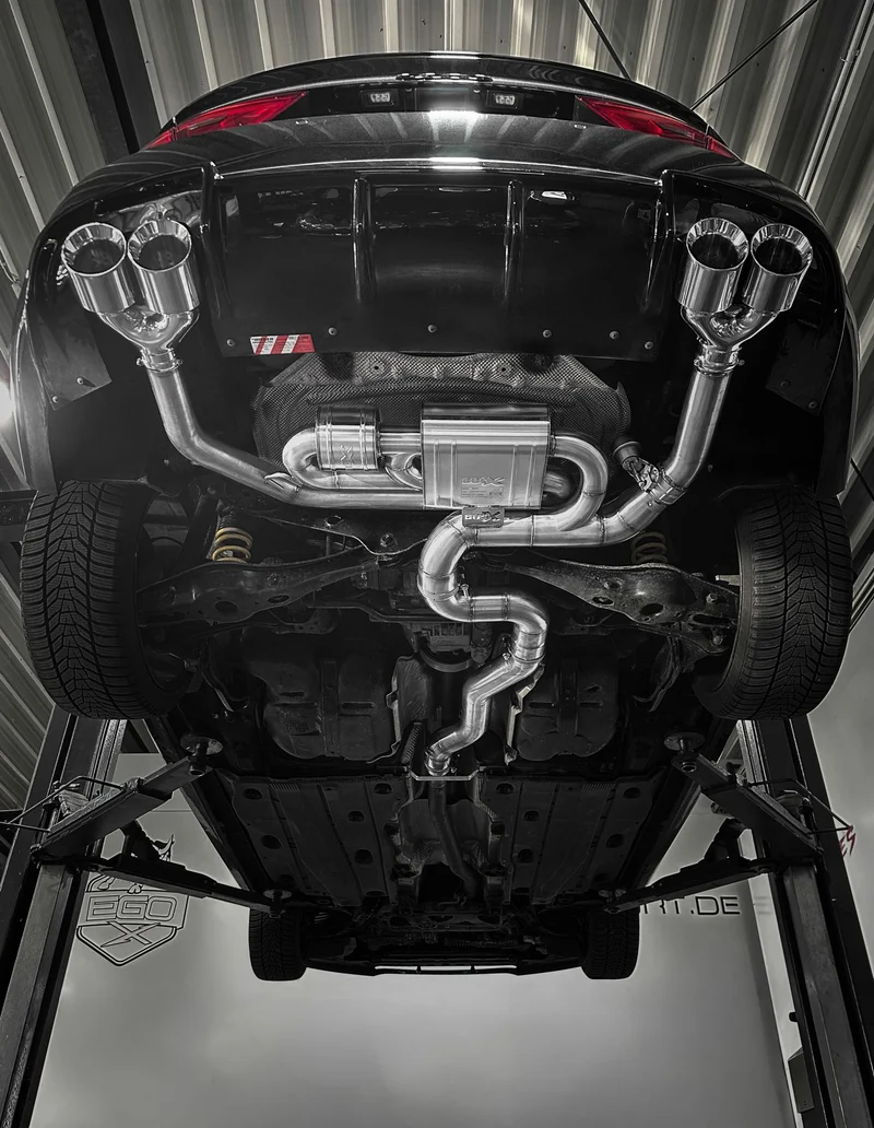 EGO-X Klappenabgasanlage Audi S3 8V Facelift OPF 3,5" – ECE, inkl. Einbau