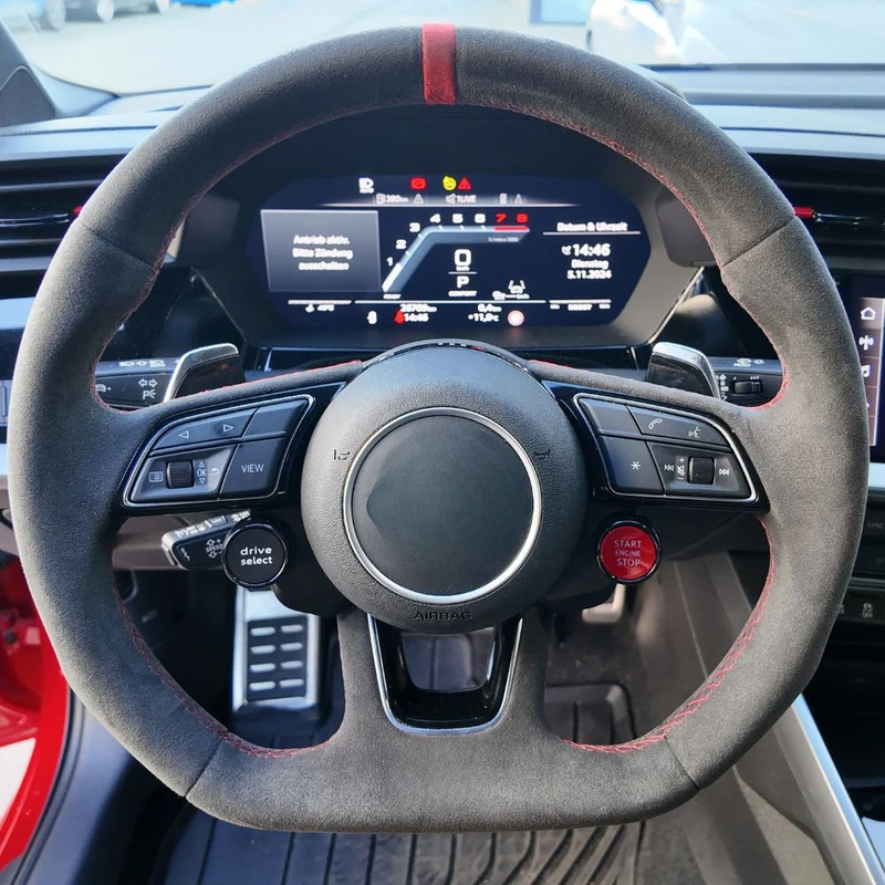 R8 Style Lenkrad Knöpfe + Einbau für Audi A3, S3, RS3 8Y