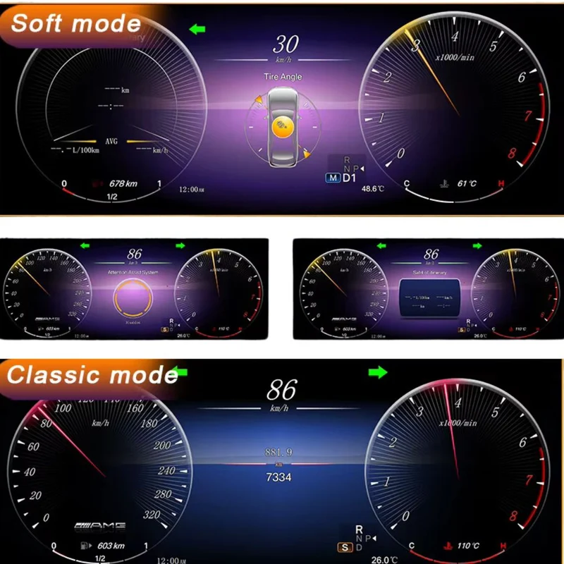 Digitaler Tacho für Mercedes E-Coupe W207