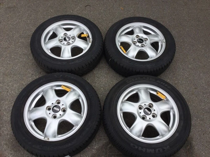 ORIG Mini Cooper R56 R50 Alufelgen 5 Star Sommerreifen 175 65 R15 84T TN 6768498