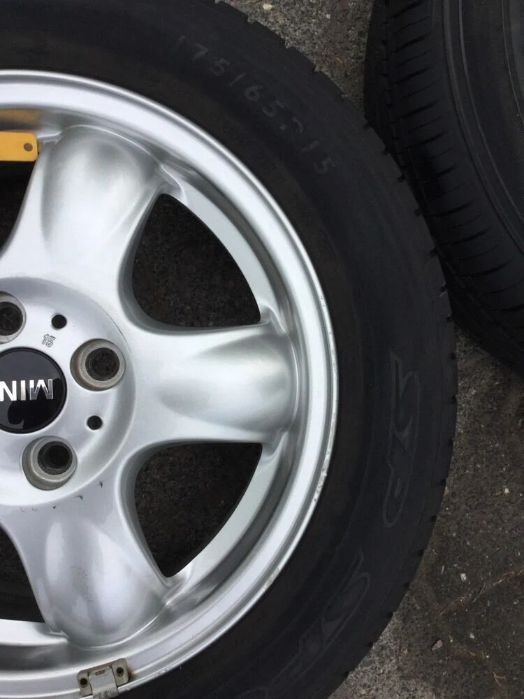 ORIG Mini Cooper R56 R50 Alufelgen 5 Star Sommerreifen 175 65 R15 84T TN 6768498