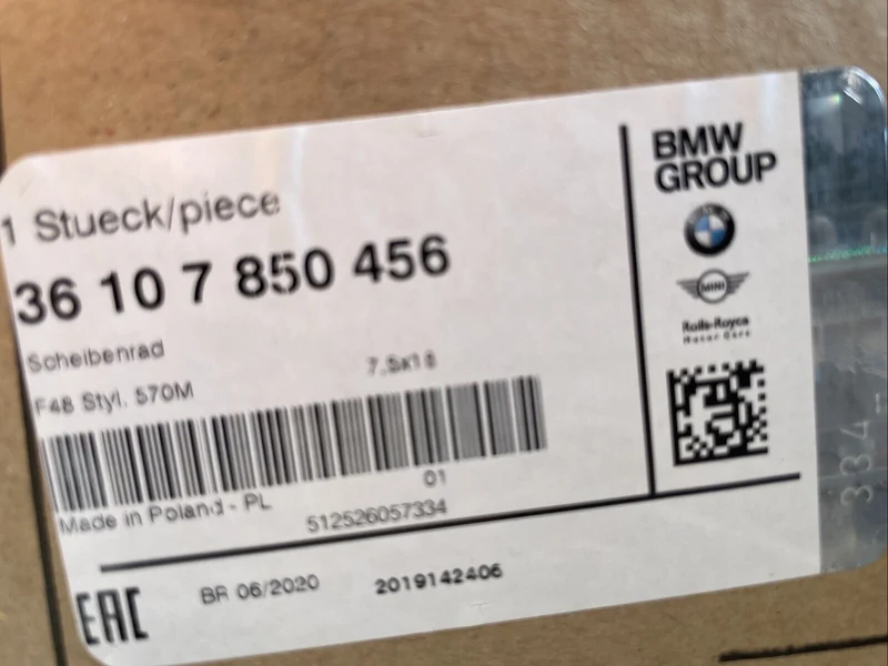 BMW X1 F48 X2 F39 Alufelgen STYLING M570 SOMMERREIFEN RSC 225 50 R18 95W 7850456