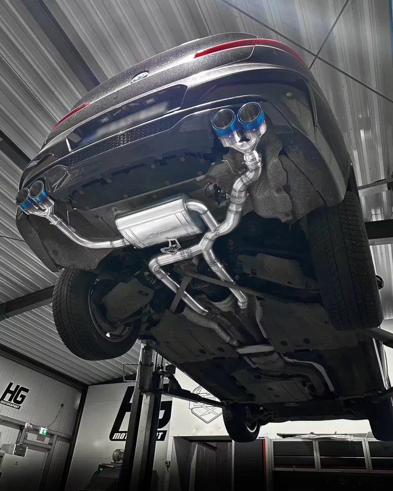 EGO-X Klappenabgasanlage BMW X4 M40i G4X 3,5" – ECE, inkl. Einbau