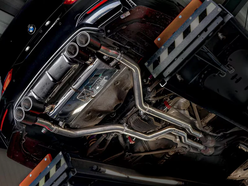 EGO-X Klappenabgasanlage BMW M3 F80 2,75" – ECE, inkl. Einbau