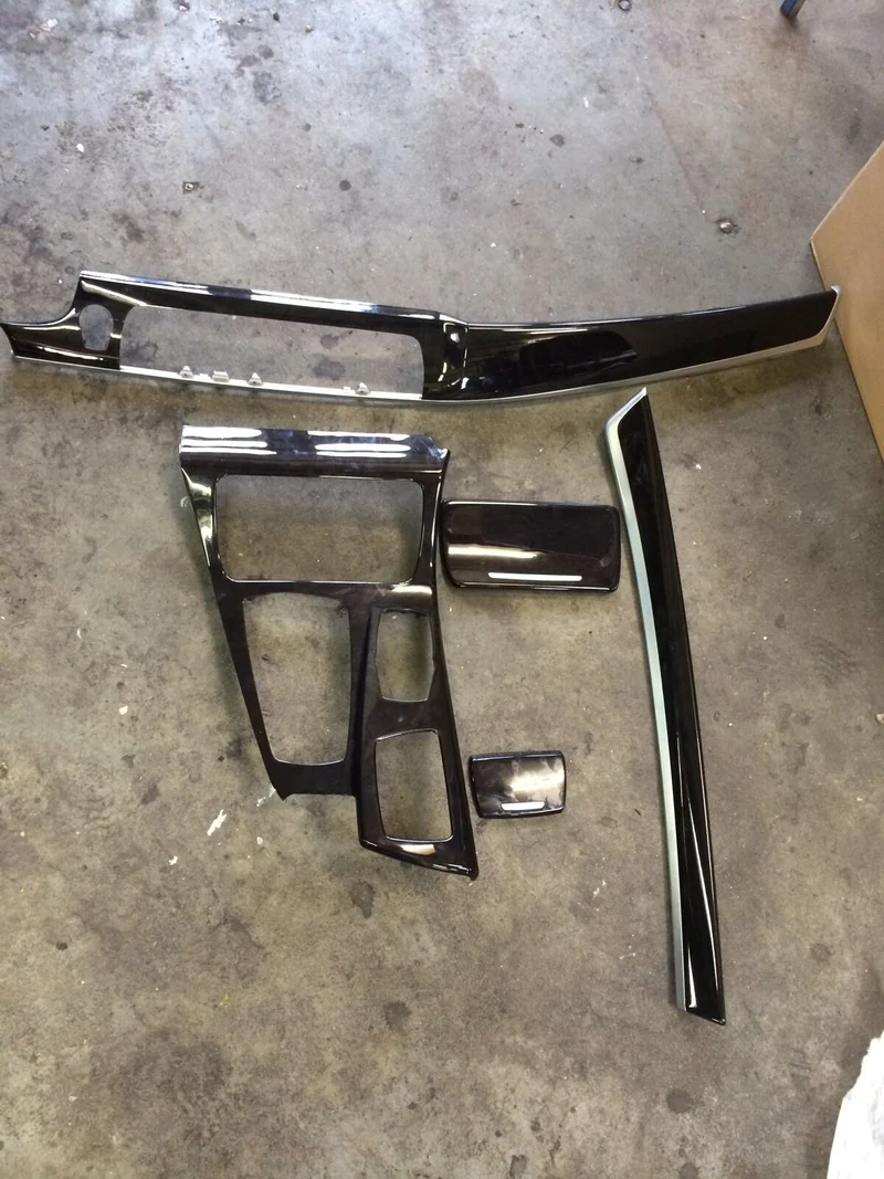 BMW F10 F11 Mittelkonsole Tür Dekorblende Interieurleisten Esche Braun 7225552