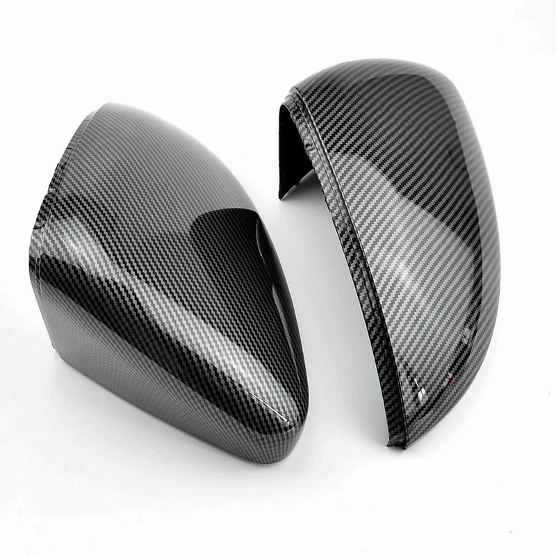 Spiegelkappen für VW Golf 8, GTI, und R Schwarz und Carbon-Optik