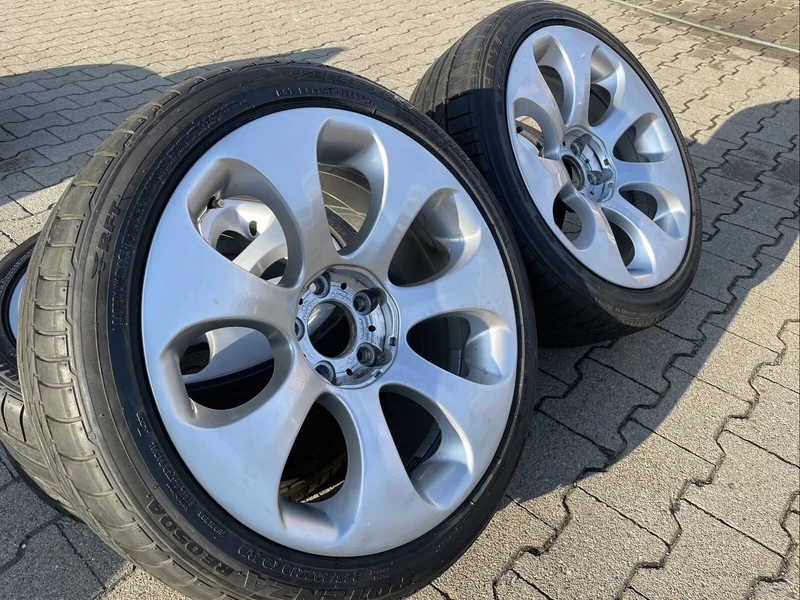 BMW E63 E64 ALUFELGEN Styling 121 TN 6760629 & 6760630 SOMMERREIFEN BRIDGESTONE