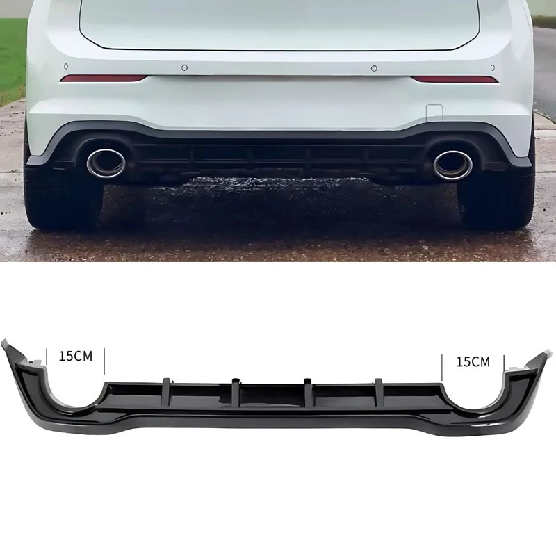 Diffusor Hochglanz Schwarz für Golf 8 GTI/Clubsport