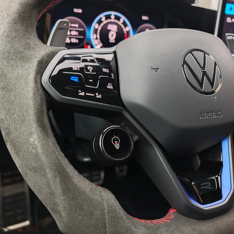 R8 Style Lenkrad Knöpfe Digital für Golf 8, GTI, R inkl. Einbau