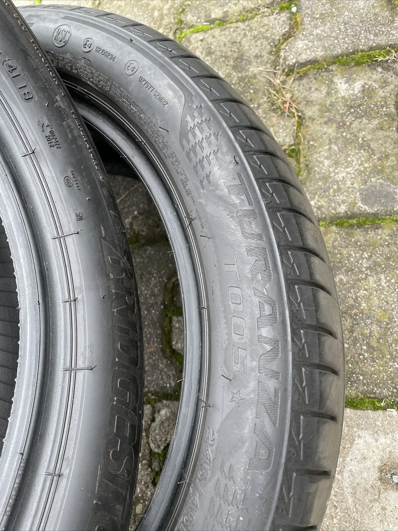 4x BRIDGESTONE TURANZA T005* RSC RUNFLAT SOMMERREIFEN 245 45 R18 100Y DOT4118