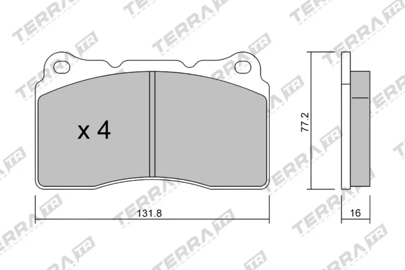 Subaru Forester STi 04-08 Terra Bremsbeläge VA
