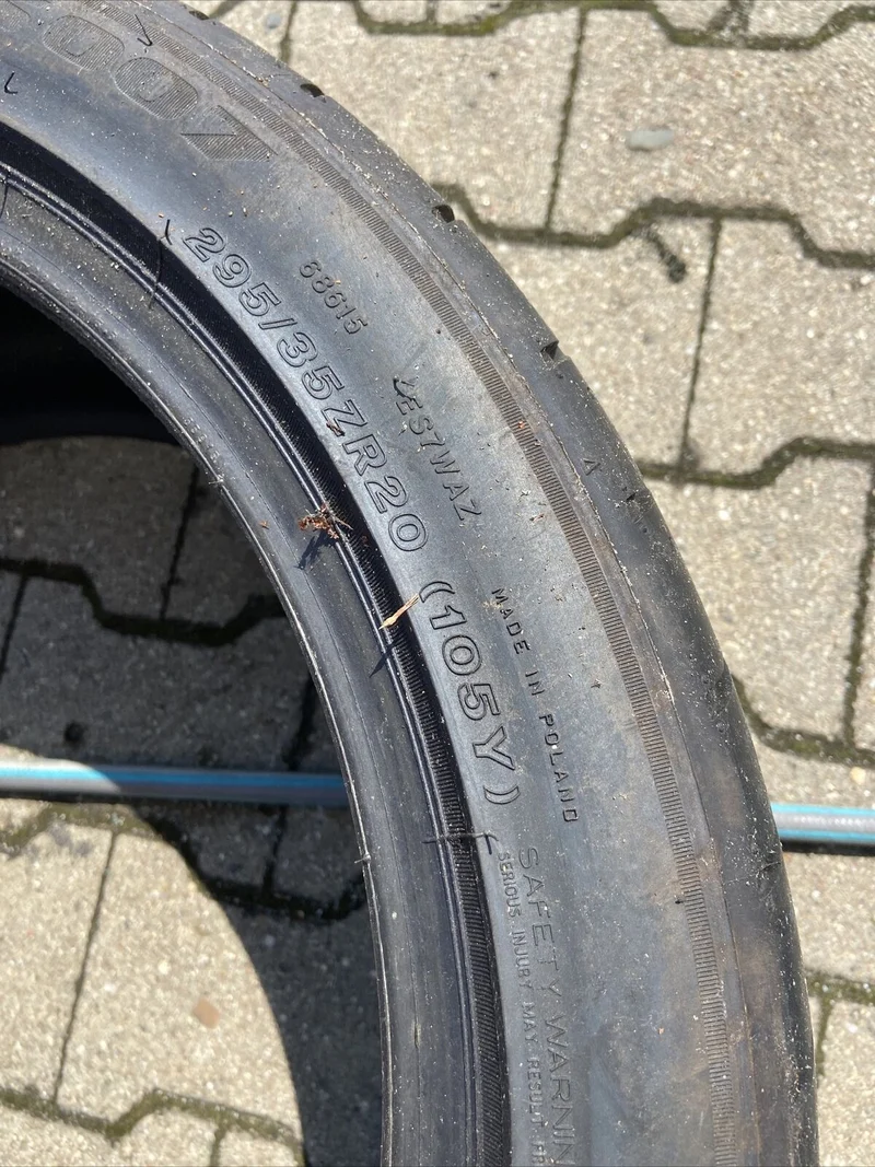 2x FERRARI SOMMERREIFEN 295 35 ZR20 105Y Bridgestone Potenza S007 DOT0317