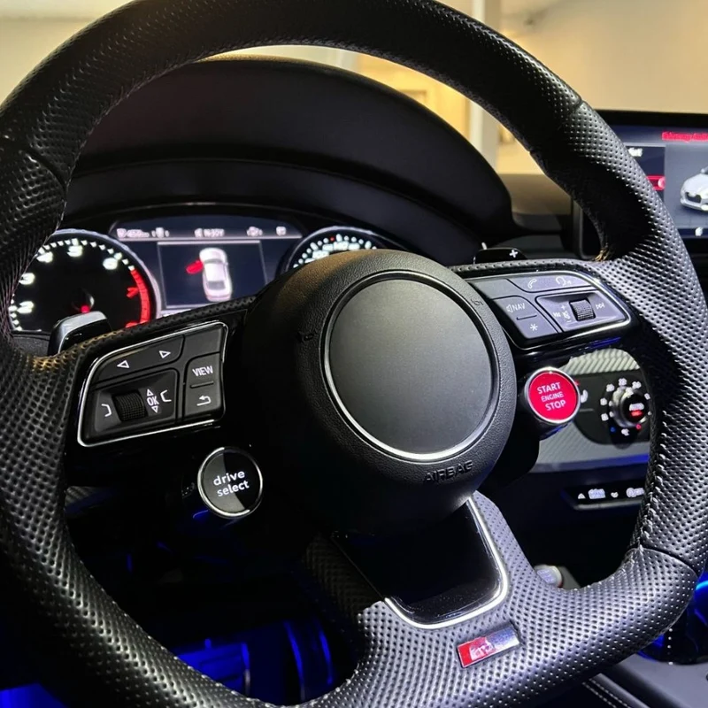R8 Style Lenkrad Knöpfe für Audi A3, A4 A5, A6, A7, TT, Q2, Q3, Q5