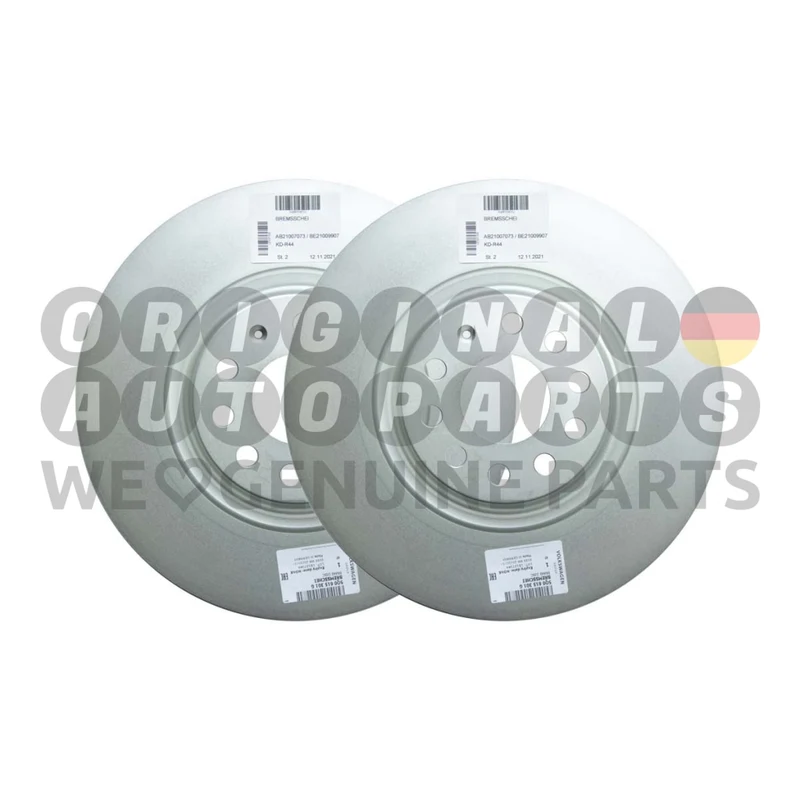 Genuine VW Audi BRAKE DISCS ROTOR SET front 340x30mm Arteon Golf 7 VII Golf 8 VIII Passat B7 3C B8 3G CC Tiguan AD1 BW2 A3 8V 8Y SQ2 Q3 F3 Seat Cupra Ateca Formentor Leon Tarraco Skoda Kodiaq Octavia 5E Superb II 3T III 3V 5Q0615301G