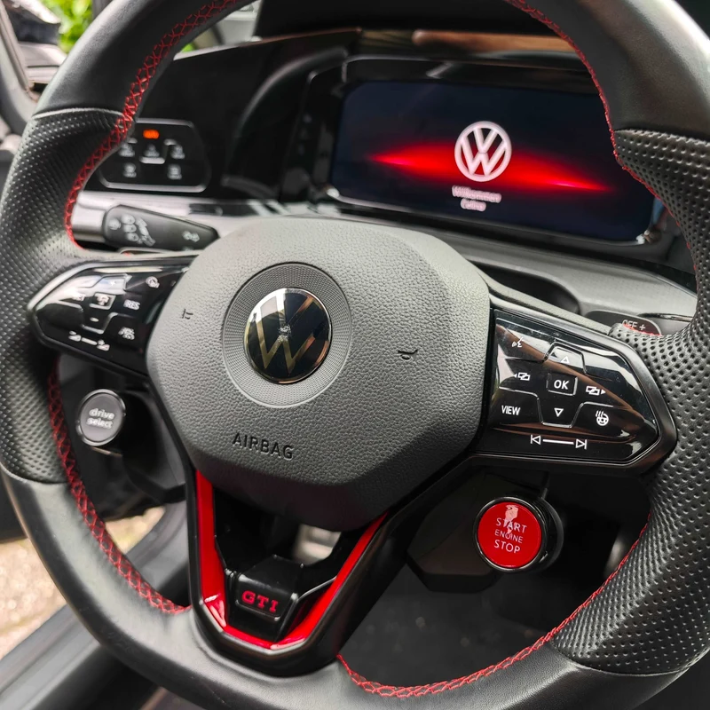 R8 Style Lenkrad Spange mit Knöpfen für VW Golf 8, GTI, R