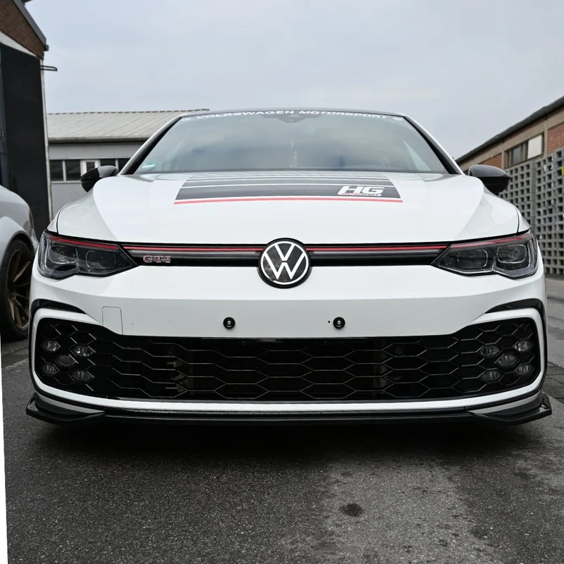 Kühlergrill Gitter Wabengrill Hochglanz Schwarz für Golf 8 GTI / Clubsport