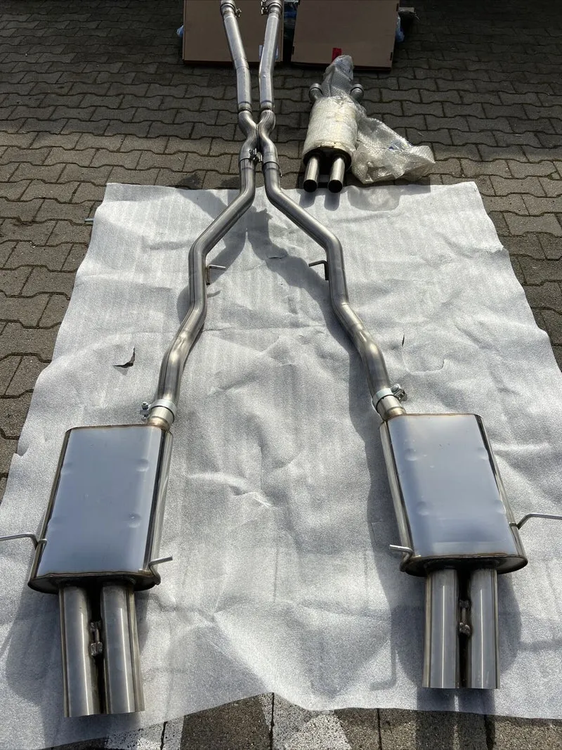 ORIG MASERATI 4200 GT AUSPUFFANLAGE SPYDER X PIPE 204476 CENTRAL SILENCER KOMPL.