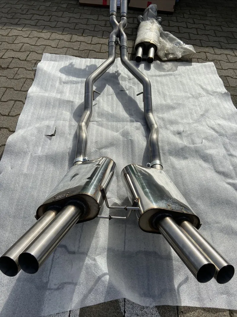 ORIG MASERATI 4200 GT AUSPUFFANLAGE SPYDER X PIPE 204476 CENTRAL SILENCER KOMPL.