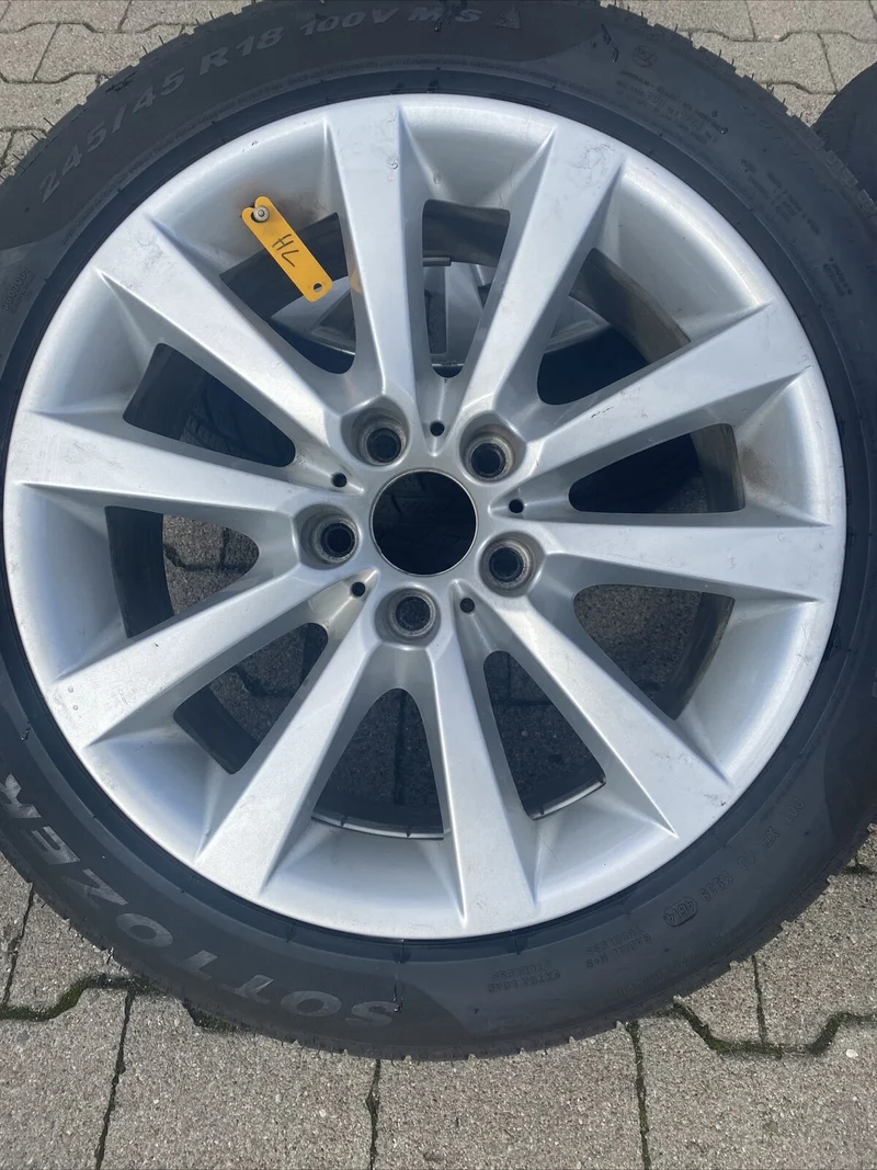 BMW F10 F11 F12 F06 Style 328 Alufelgen WINTERREIFEN 245 45 R18 100V 6790173