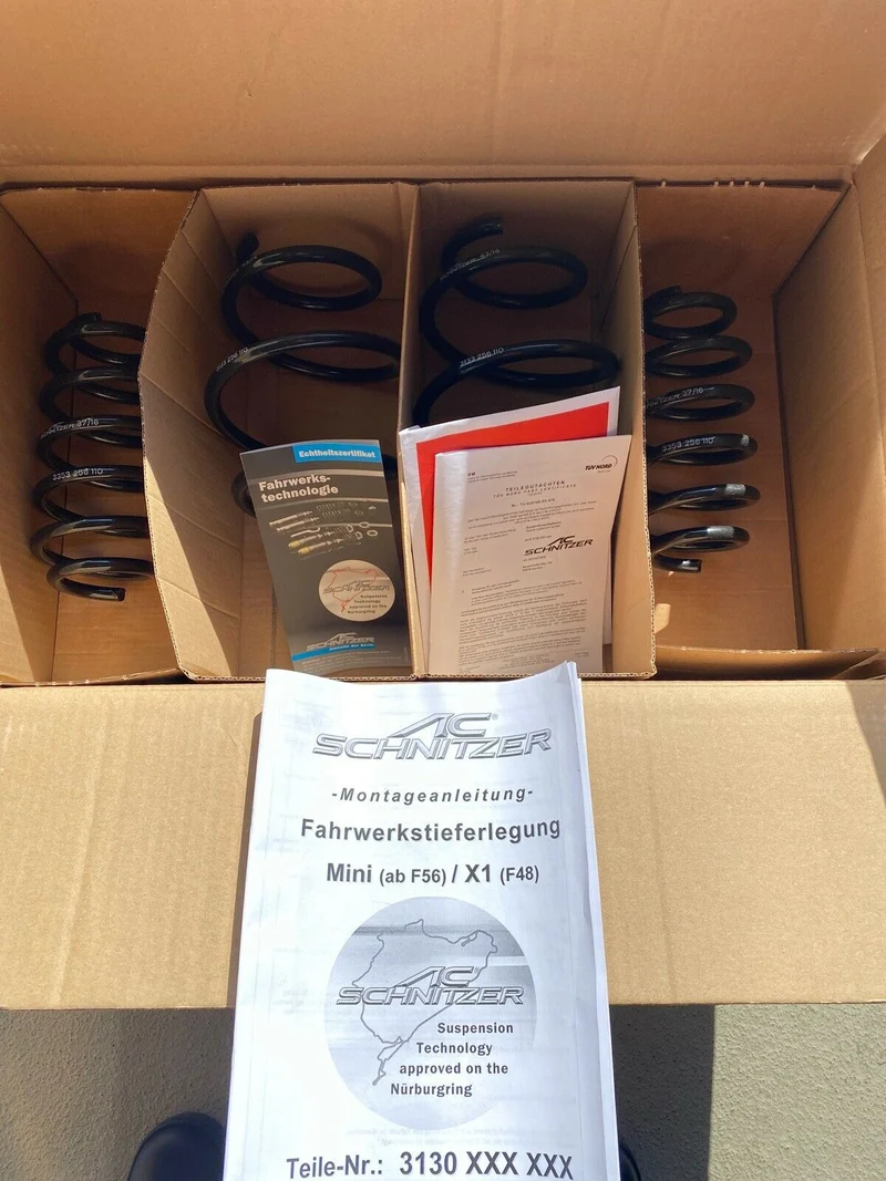 AC SCHNITZER MINI COOPER F56 X1 F48 Tieferlegungsfedern 3353256110 - 3133256110