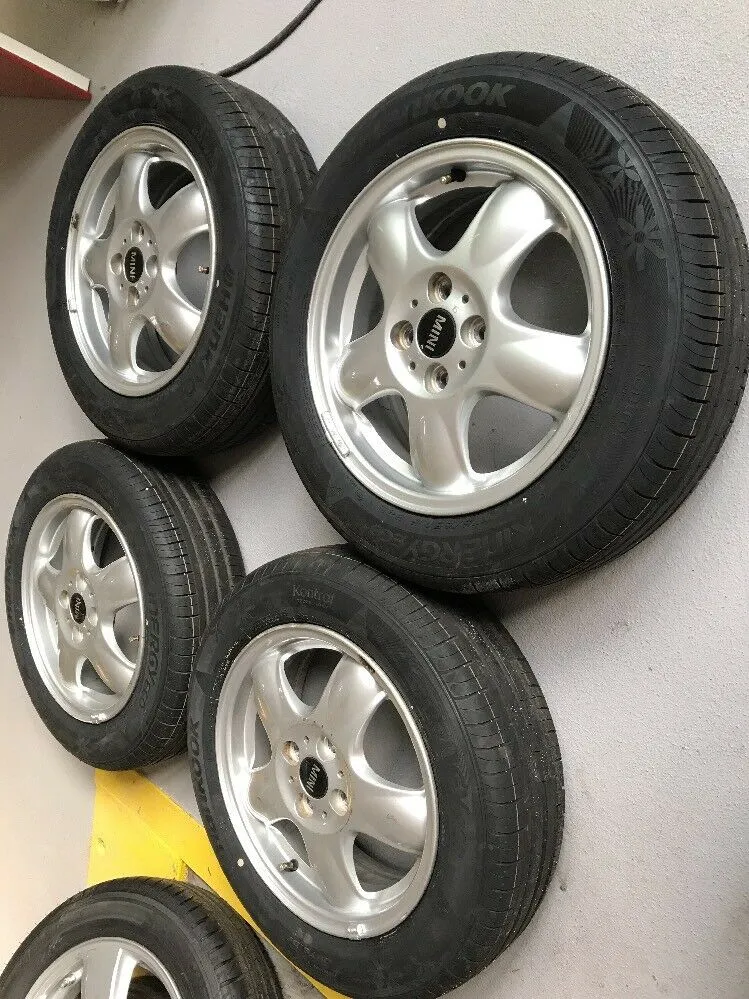 MINI COOPER R56 R50 Alufelgen 5 Star NEUE SOMMERREIFEN 175 65 R15 84H TN 6768498