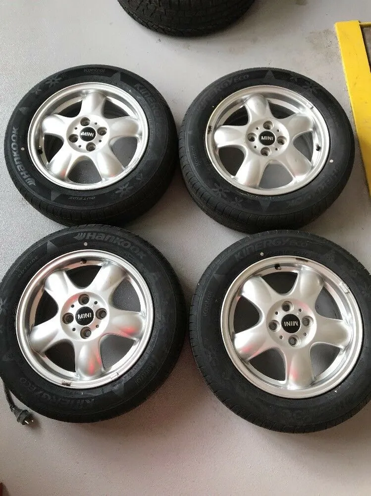 MINI COOPER R56 R50 Alufelgen 5 Star NEUE SOMMERREIFEN 175 65 R15 84H TN 6768498