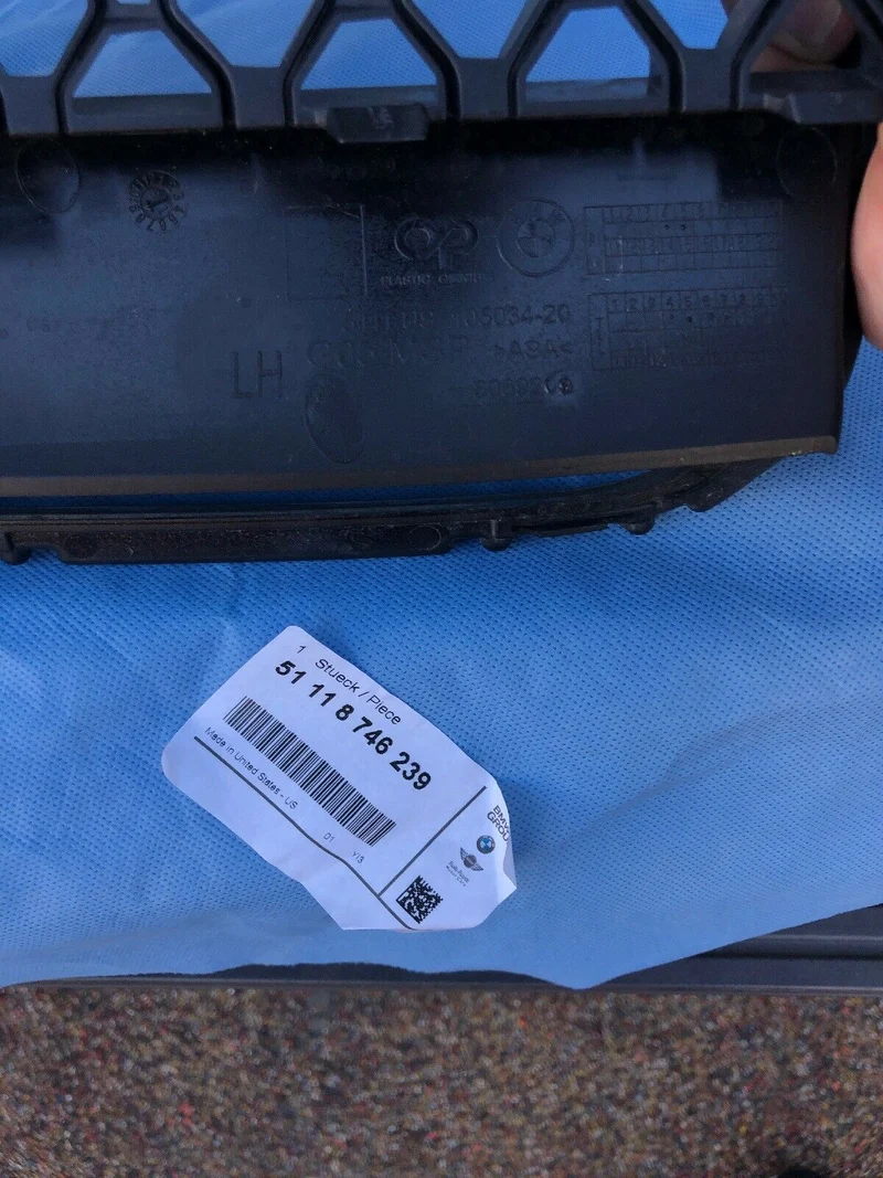 ORIGINAL BMW X5 G05 für M PAKET STOSSSTANGE NEUWERTIGE Gitter Lufteinlass links