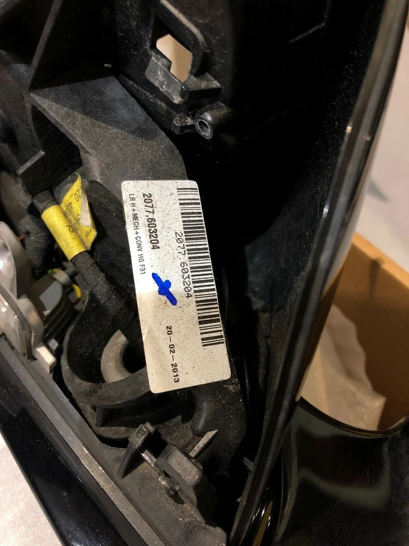 ORIGINAL BMW F30 F31 Aussenspiegel 7345658 Glanz Schwarz M PAKET R.