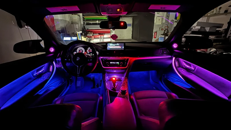 Ambientebeleuchtung für BMW M3 (F80) (iDrive-Steuerung) inkl. Einbau (Nachrüstung)