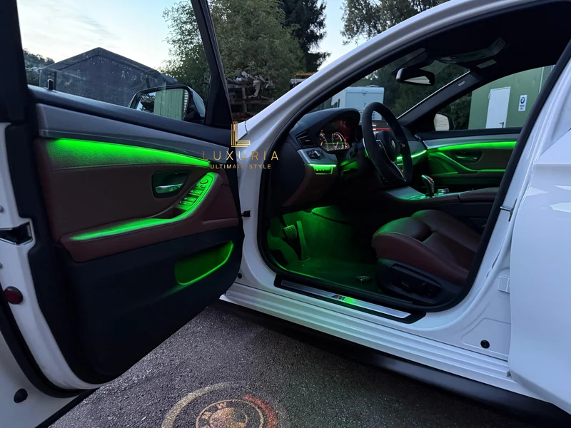 Ambientebeleuchtung für BMW 5er (F10 F11 F07) (iDrive-Steuerung) inkl. Einbau (Nachrüstung)