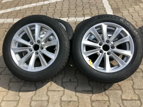 BMW F10 F11 V Speiche 236 Alufelgen RSC BRIDGESTONE WINTERREIFEN 225 55 R17 97H