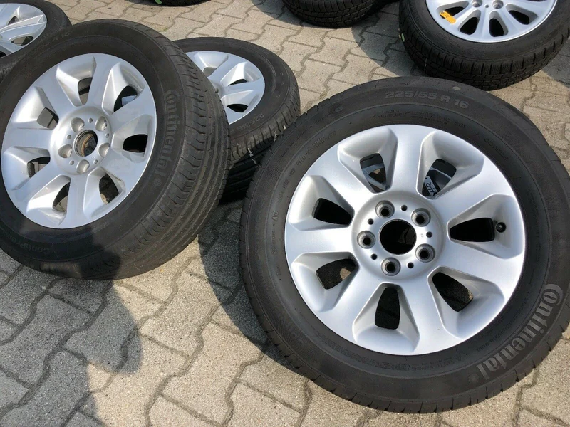 BMW E60 E61 ALUFELGEN Styling 115 CONTI SOMMERREIFEN 225 55 R16 95Y TN 6758774