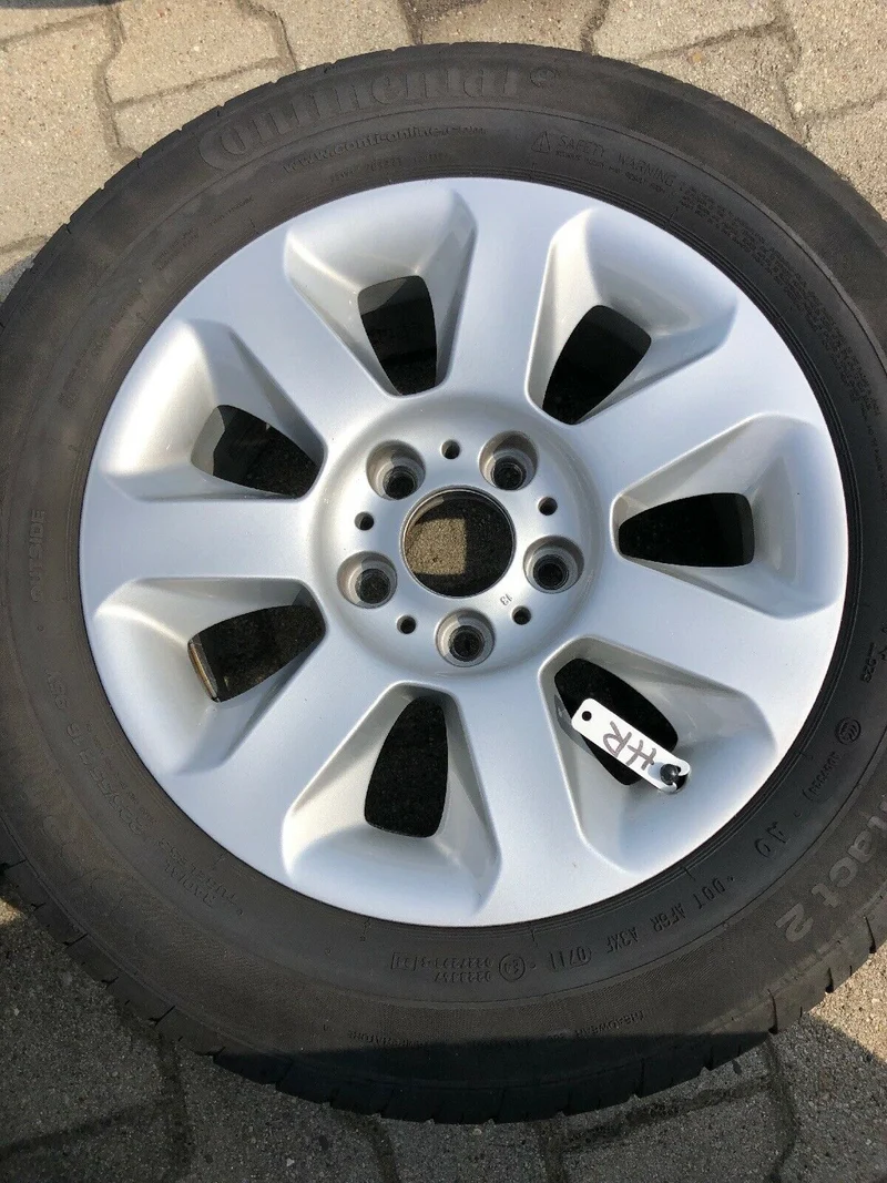 BMW E60 E61 ALUFELGEN Styling 115 CONTI SOMMERREIFEN 225 55 R16 95Y TN 6758774