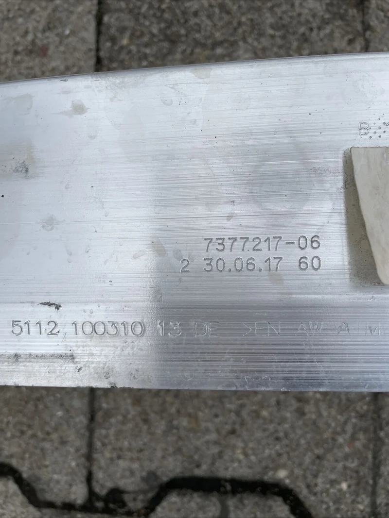 ORIGINAL BMW G11 G12 M Paket Querträger Träger Stoßstange hinten 7377217