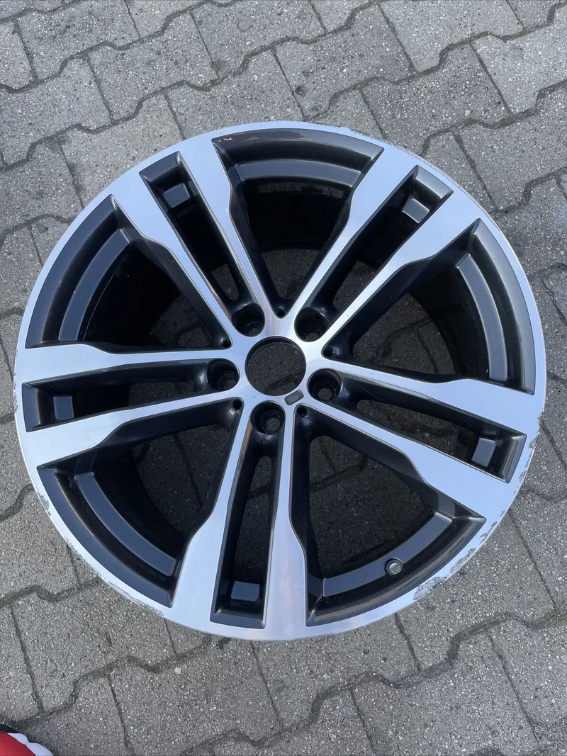1x BMW X5 F15 X6 F16 ALUFELGE M468 ANTHRAZIT 7846788 VORDERACHSE M PAKET