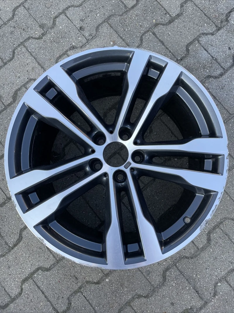 1x BMW X5 F15 X6 F16 ALUFELGE M468 ANTHRAZIT 7846788 VORDERACHSE M PAKET