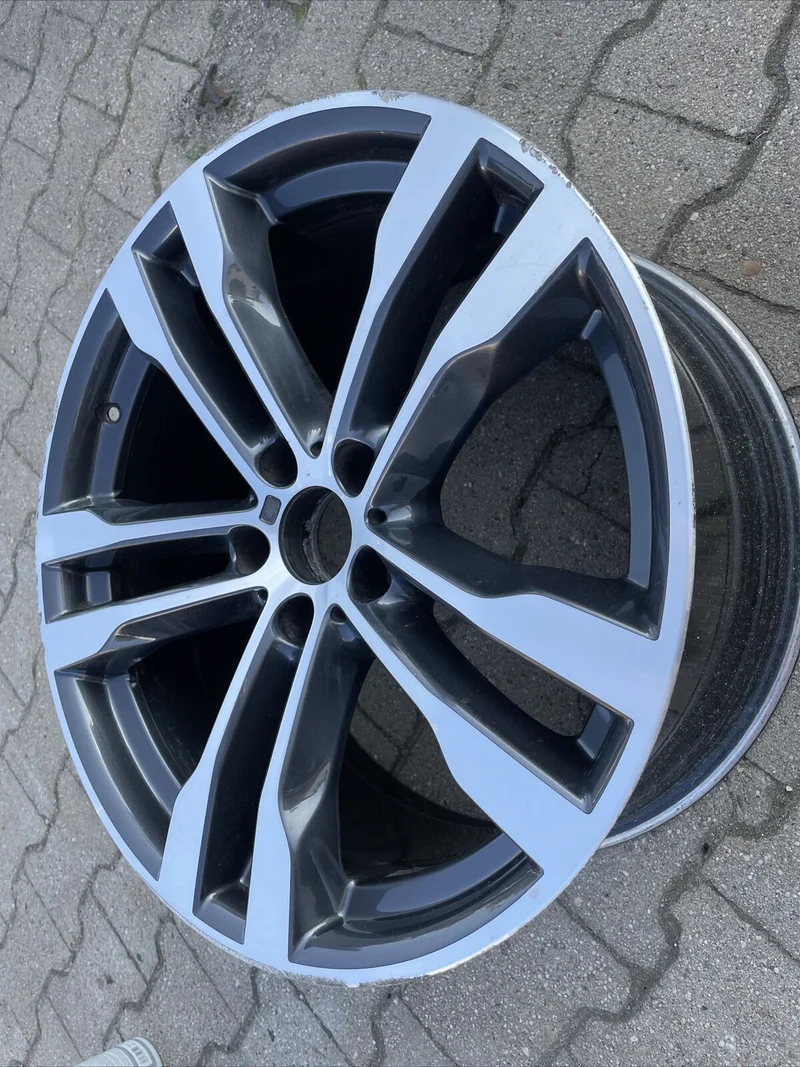 1x BMW X5 F15 X6 F16 ALUFELGE M468 ANTHRAZIT 7846788 VORDERACHSE M PAKET