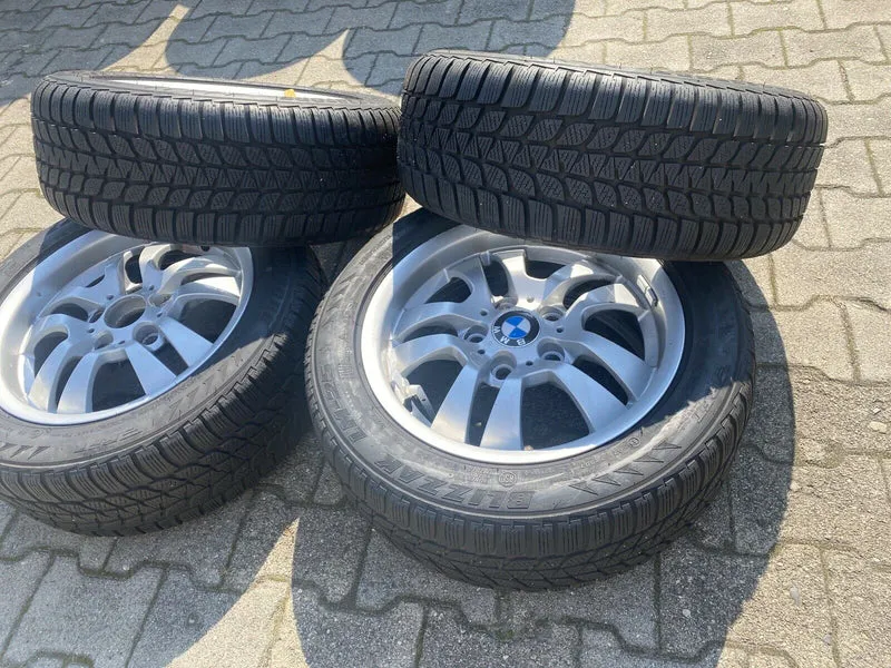 BMW E90 E91 Alufelgen Style 154 Winterreifen RSC 205 55 R16 91H Bridgest 6775593