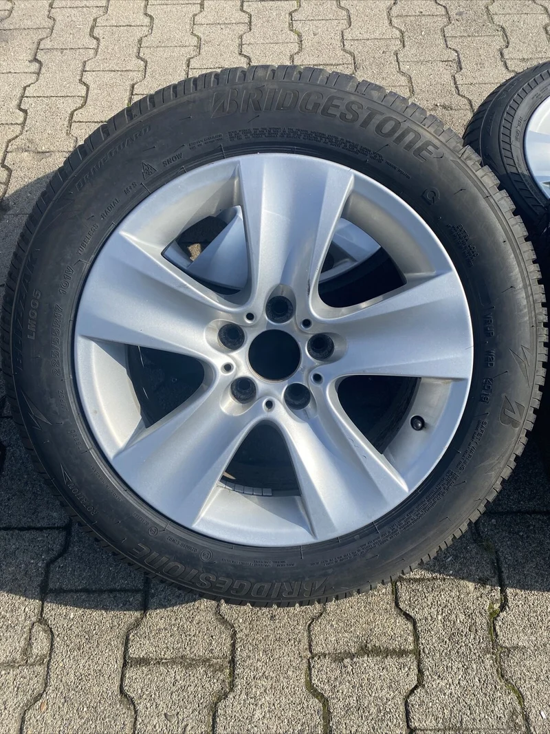 BMW F10 F12 Styling 327 Alufelgen WINTERREIFEN BRIDGEST. 225 55 R17 101V 6790172