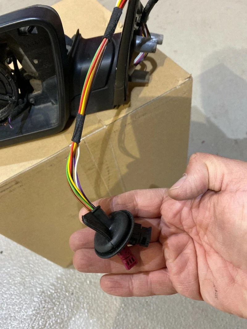 BMW E60 E61 Aussenspiegel rechts 7 Kabel Anklappfunktion Elektrochrom 7189503
