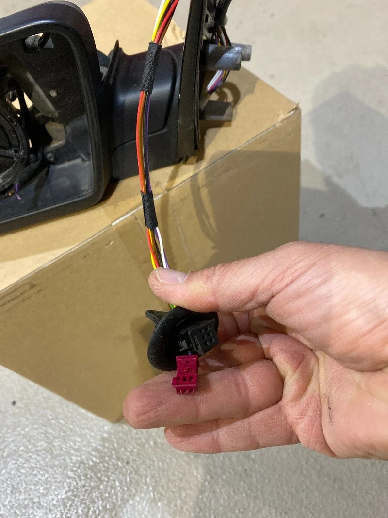 BMW E60 E61 Aussenspiegel rechts 7 Kabel Anklappfunktion Elektrochrom 7189503