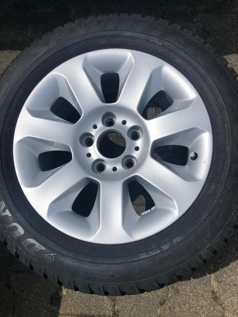 BMW E60 E61 ALUFELGEN Styling 115 DUNLOP WINTERREIFEN 225 55 R16 95H TN 6758774